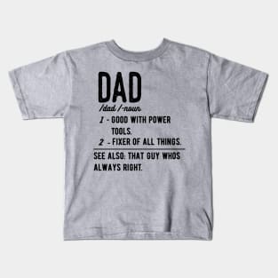 Dad Definition father day papa papa Kids T-Shirt